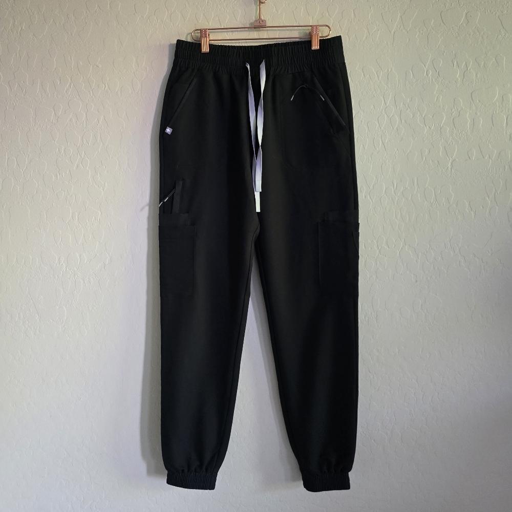 Figs Charlotte 21 Pocket Scrub Jogger Pants Black Size Small